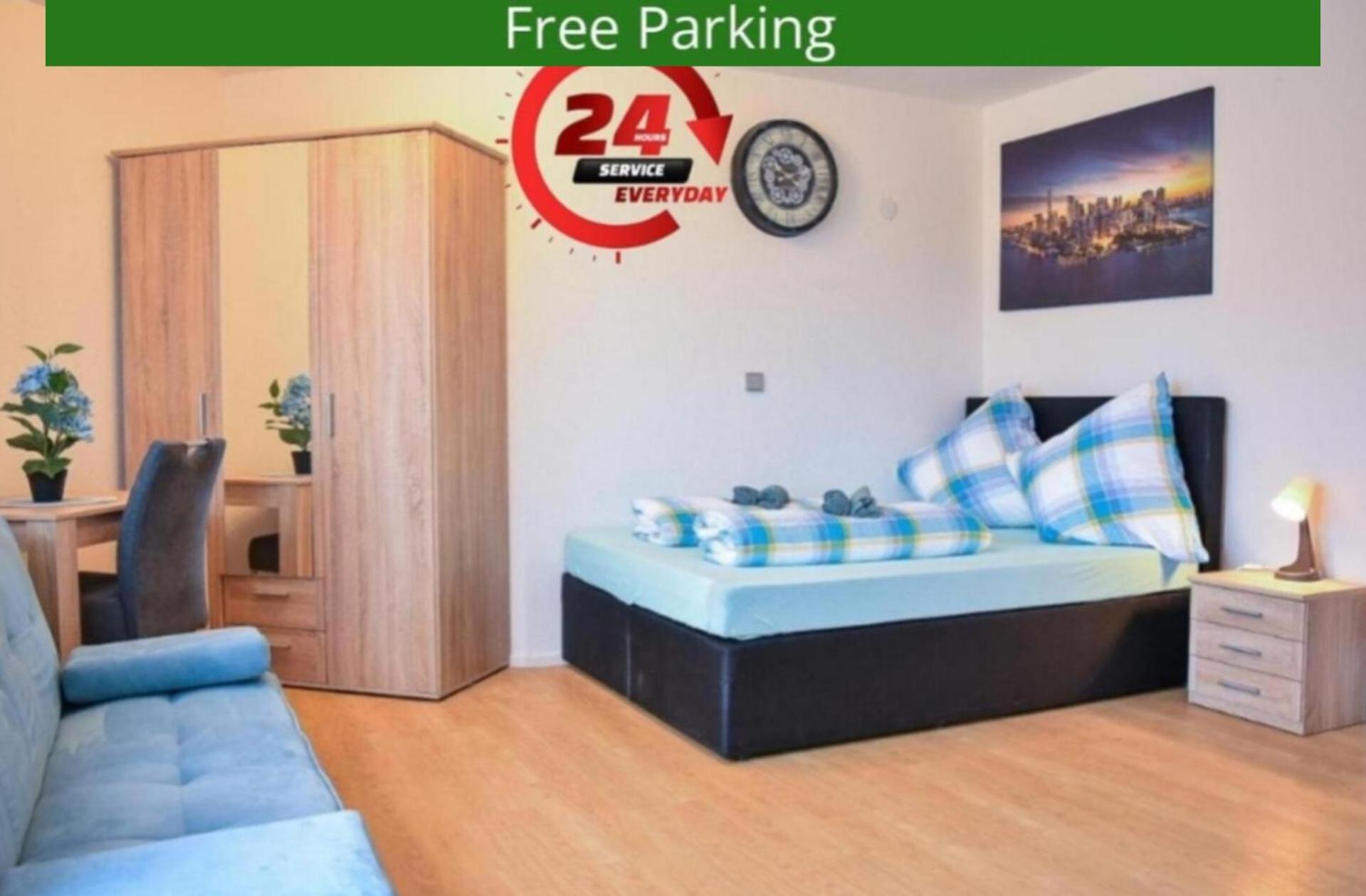Ruhige Im . Private Parkplatz ,balkon ,netflix